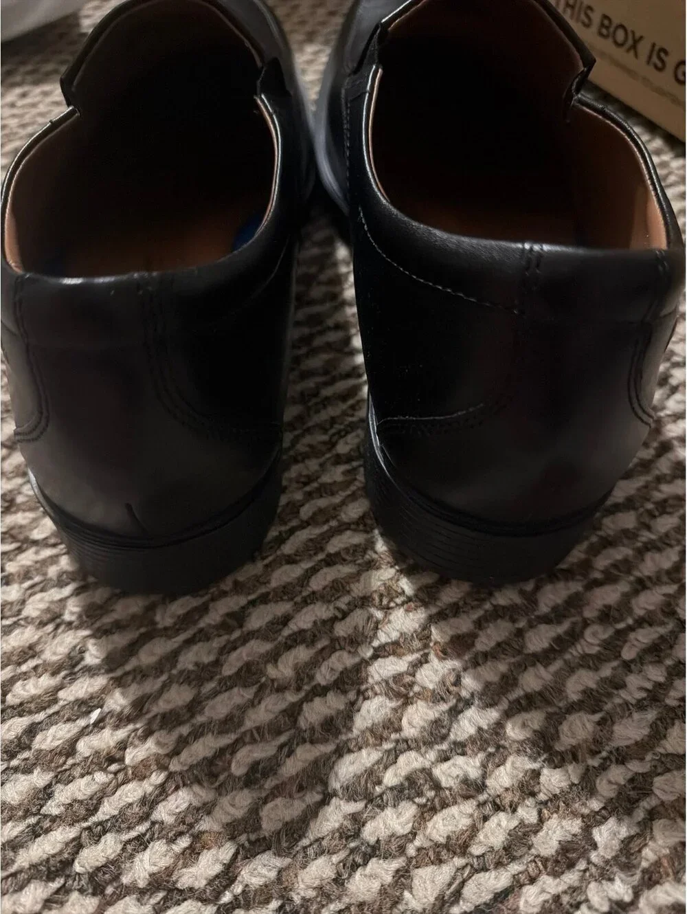 NEW IN BOX Clarks Black Whiddon Step Loafers Men’s 10.5 Wide